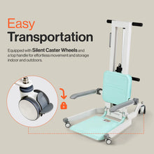 Load image into Gallery viewer, GoRise TX Patient Transfer Lift 500 lb Capacity, Portable Floor-to-Stand with Ergonomic Support