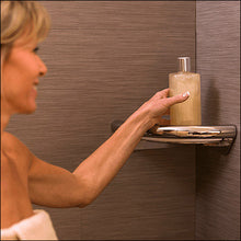 Load image into Gallery viewer, Invisia 2-in-1 Corner Shelf with Integrated Grab Bar