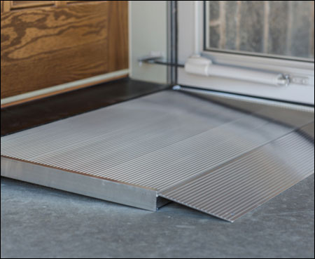 TRANSITIONS® Angled Entry Mat: Door Threshold Ramp