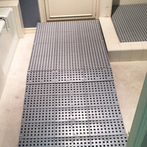 Challenge and Solution - Affordable Accessible Shower Solution: Custom 'Lego' Ramps & Platforms