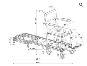 Tub Slider Sliding Bathing System MC6000RS
