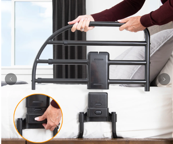 Click-N-Go Extendable Bed Rail – Accessible Construction