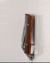 Load image into Gallery viewer, 18" Wide Teak ADA Wall Mount Shower Seat
