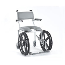 Load image into Gallery viewer, Rolling Shower Commode Chair User Propelled