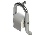 Invisia 2-in-1 Toilet Roll Holder with Integrated Grab Bar