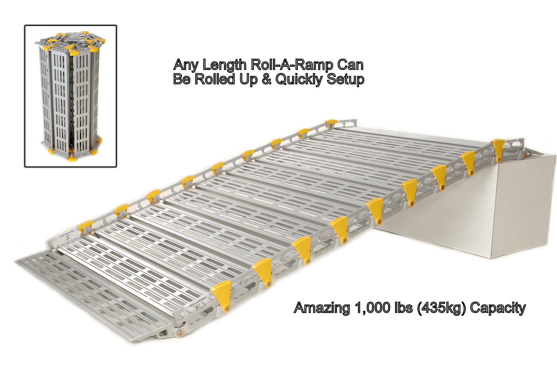Roll-A-Ramp ® Portable Ramp For Wheelchairs and Scooters – Accessible ...