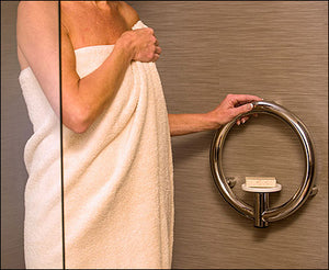 Invisia 2-in-1 Soap Dish with Integrated Circular Grab Bar