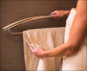 Invisia 2-in-1 Towel Bar with Integrated Grab Bar